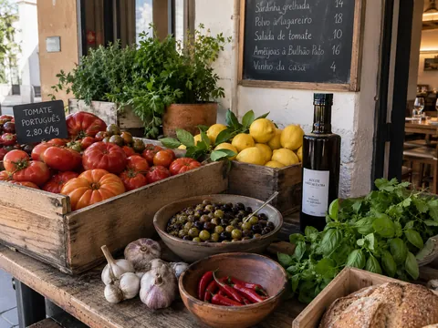 Produtos frescos de mercado
